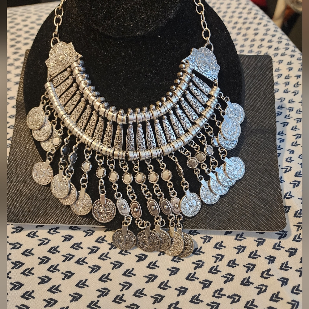 Handmade Middle Eastern Bib Necklace